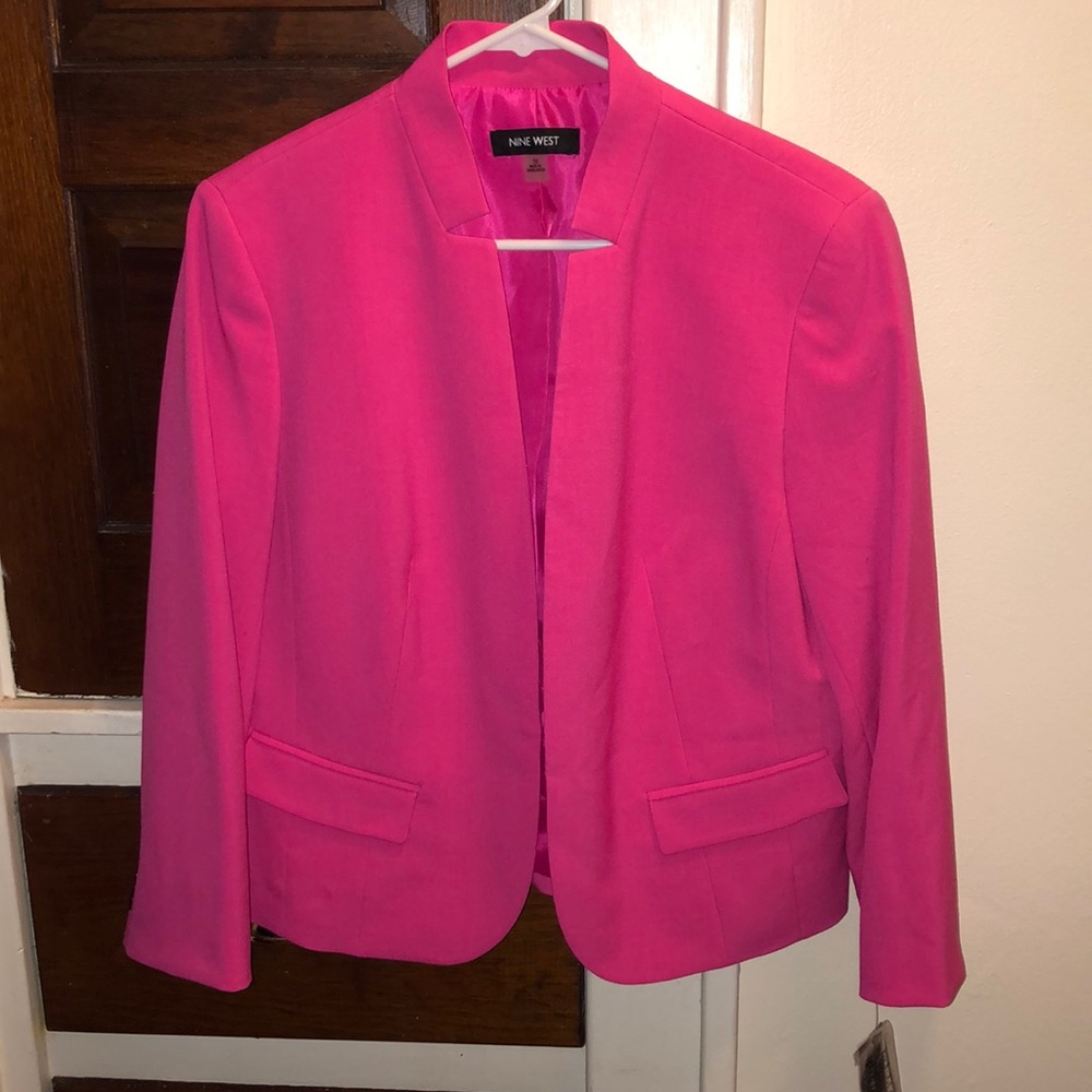 NWT Nine West pink blazer